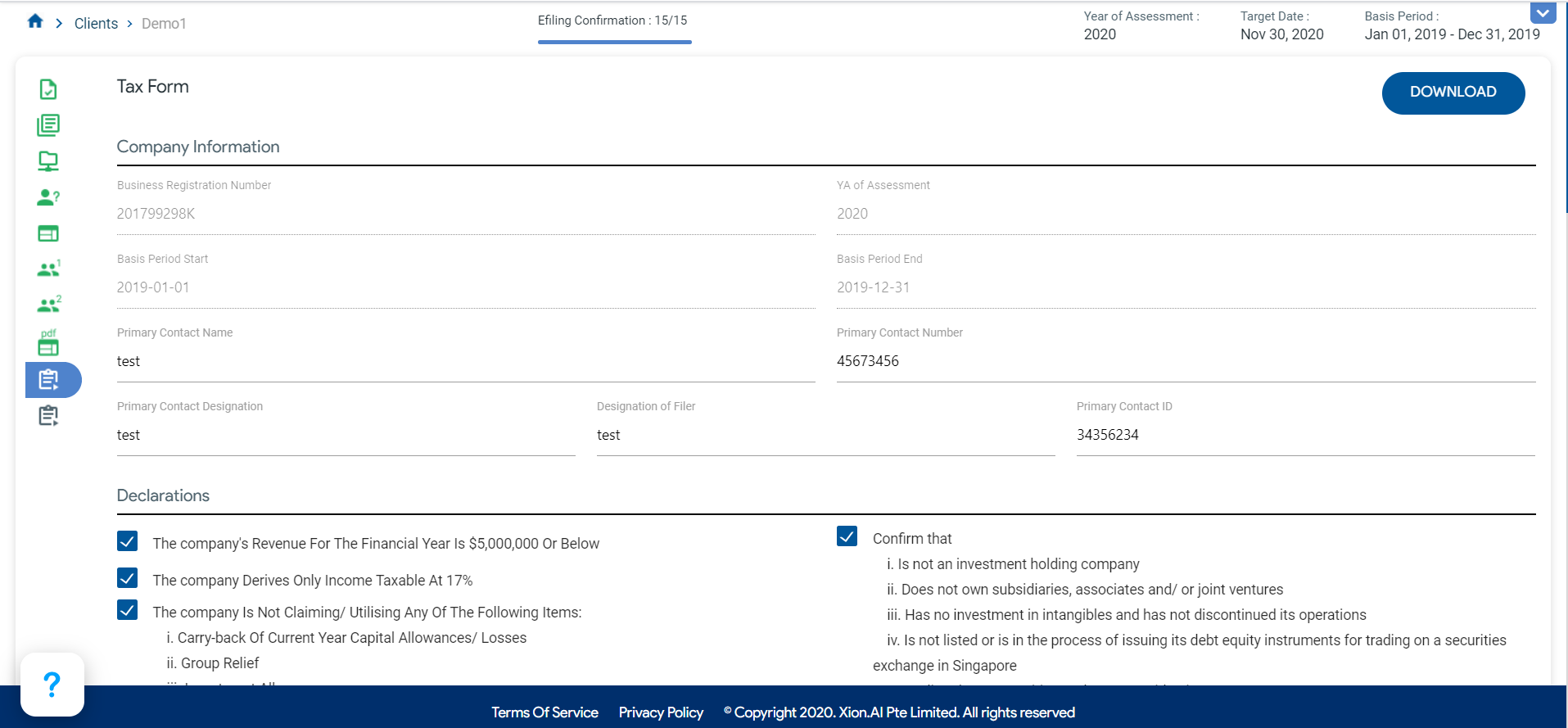 Tax Form 1 